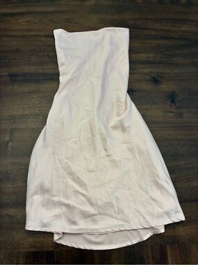 Princess Polly Dress Women’s 2 Strapless Tie Pink Mini Stain